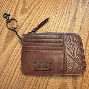 The Sak Tan Leather Keychain Wallet